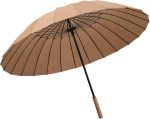 Large Umbrella 24Ribs Strong Windproof Glassfiber  Long Handle Manual Business Golf  Outdoor Women Men Multiple Colors KS49
