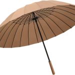 Large Umbrella 24Ribs Strong Windproof Glassfiber  Long Handle Manual Business Golf  Outdoor Women Men Multiple Colors KS49