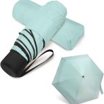 Small Travel Umbrella Compact for UV Protection Light Purse Size Umbrellas for Sun Rain Portable for Backpack