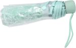 Plastic Transparent Folding Light Purple Cherry Flower Blossom Umbrella, Travel Clear Floral Rain Umbrella Outdoor Fashionable Windproof for Adult Kids Girls Princess Women