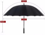 Umbrella for Rain Fashion Large Size 24 Ribs Long Handle Straight Anti-UV Sun Windproof Stick Umbrella - Image 2