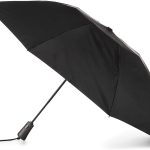 Reverse Close Folding  with Auto Open Close and Compact, Windproof Design, Black
