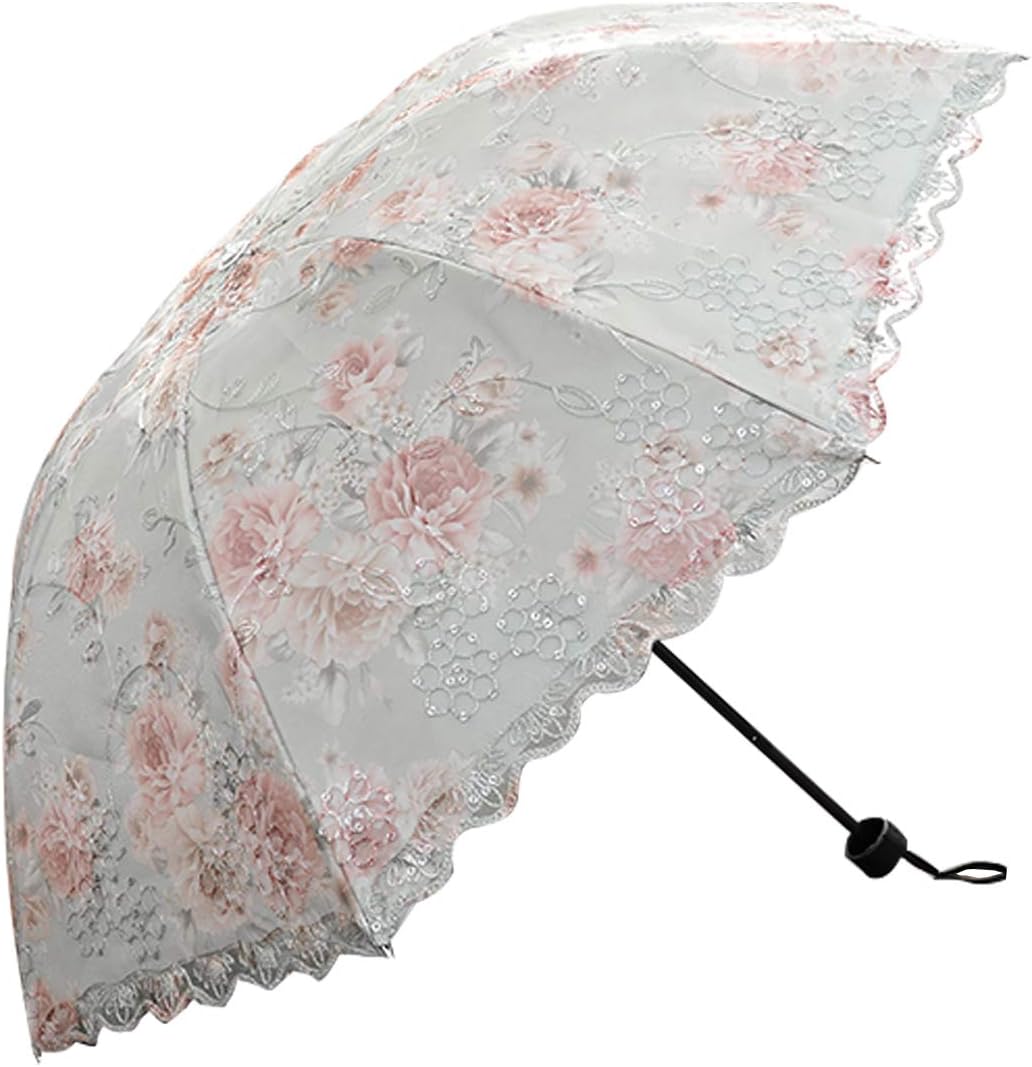 610rkSTwXML._AC_SL1100_.jpg lace parasol umbrella Folding Anti-uv Sunshade Vintage Embroidered Sun Protection - Image 1