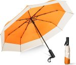 Compact Small Travel Umbrella - Arc 46 Inch, Automatic Umbrella Folding Beautiful Umbrella, Portable & Lightweight Umbrella's for Rain&Sun, Perfect Women Themed Gifts Umbrella…