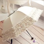 Lace Windproof Folding Sunny and Rainy Umbrella Ultraviolet-Proof Anti Sun UV Protection Parasol Umbrella - Image 2