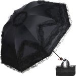 Vintage Lace Parasol Gothic Lolita Umbrella UV Sun Protection Witch Cosplay Photoshoot Props Party Dration