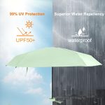 Mini Umbrella with Case – Lightweight Folding Compact Travel Accessory, Small Sun Umbrella UV Protection for Girls, Kids & Adults, Fits in Purse Pocket Backpack - Image 2
