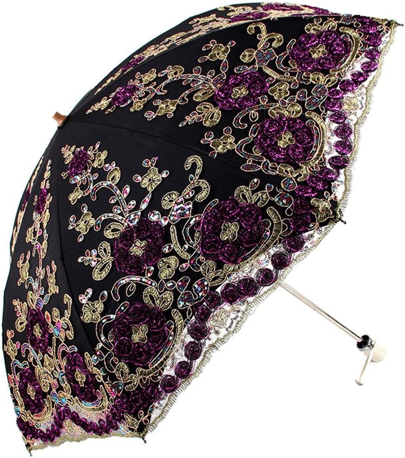 71rUN5bfjzL._AC_SL1001_.jpg Flower Lace Parasols for Wedding Party Lace Bridal Umbrella - Image 1